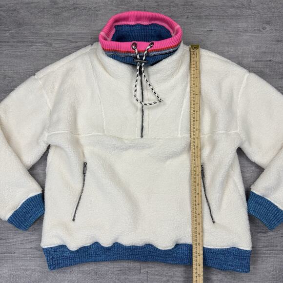 Free People FP Movement Over the Rainbow Sherpa Fleece Women’s Size M $198 White - Picture 4 of 13